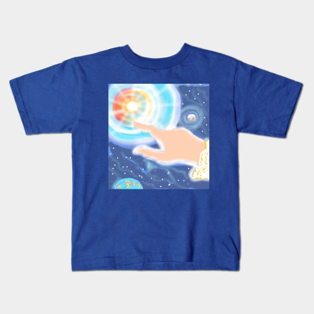 Creation - the Hand of God Kids T-Shirt by Gattard